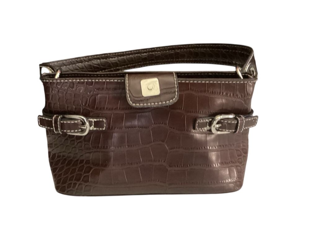 Tommy Hilfiger Faux Alligator Clutch 10" X 5"